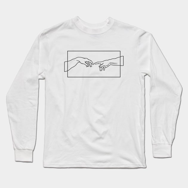 The Creation of Adam Long Sleeve T-Shirt by uncommontee